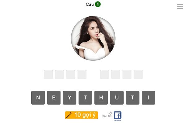 Game Bắt chữ tên ca sĩ Game Bat chu ten ca si