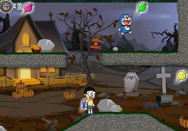 game Doremon va nobita halloween hinh anh