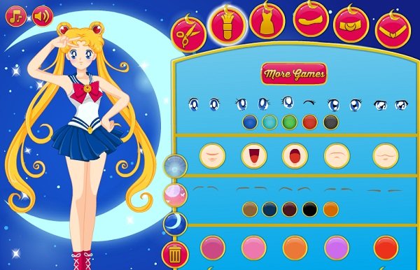 Game Trang điểm Thủy thủ mặt trăng hình ảnh Game Trang diem thuy thu mat trang hinh anh