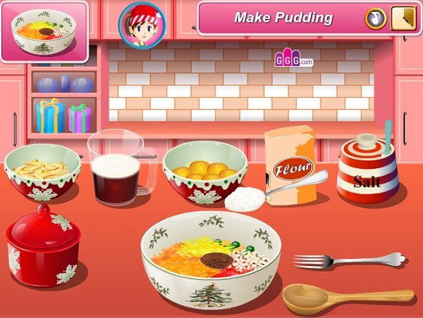 game Bánh pudding giáng sinh hình ảnh game Banh pudding giang sinh hinh anh