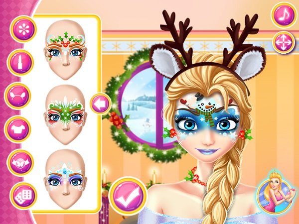 Game Công chúa vẽ mặt giáng sinh hình ảnh game Cong chua ve mat giang sinh hinh anh