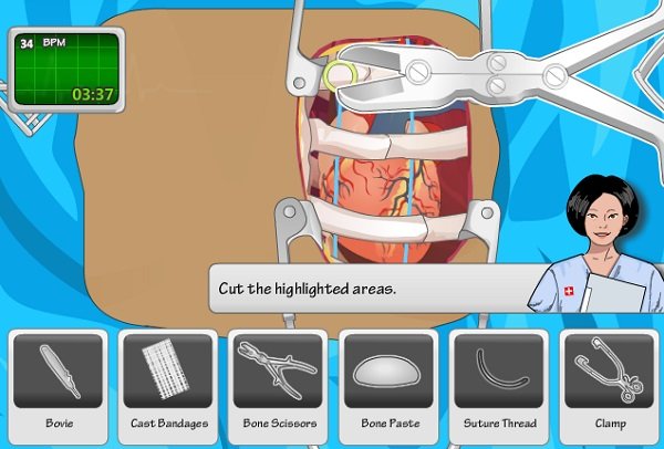 Game Phẫu thuật tim hình ảnh game Phau thuat tim hinh anh