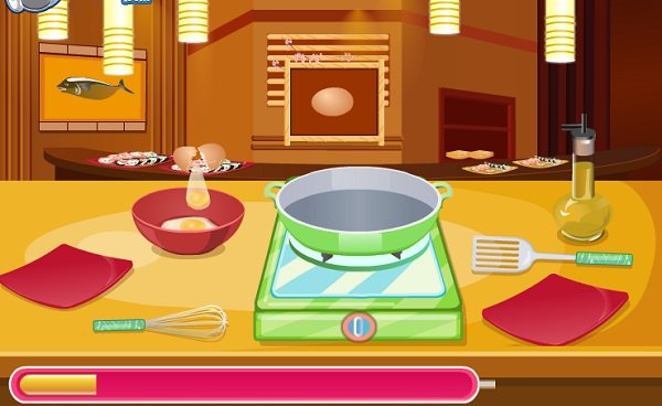 Game Học làm sushi cuộn game Hoc lam sushi cuon
