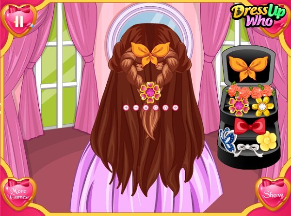 game Làm tóc cho ngày Valentine game Lam toc cho ngay Valentine