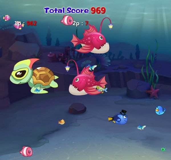 Game Cá lớn nuốt cá bé 3 người chơi game Ca lon nuot ca be 3 nguoi choi