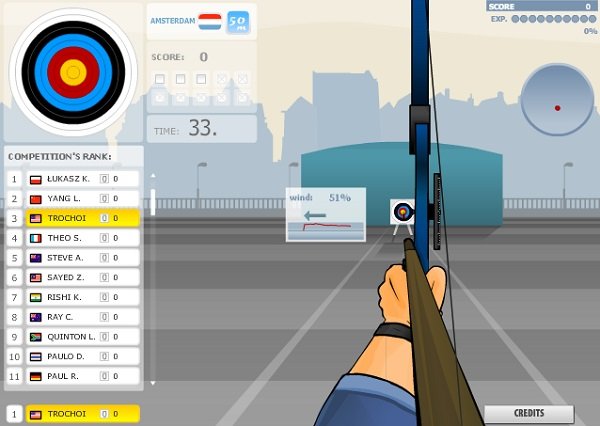 game Vô địch bắn cung 2 online Game Vo dich ban cung 2 online