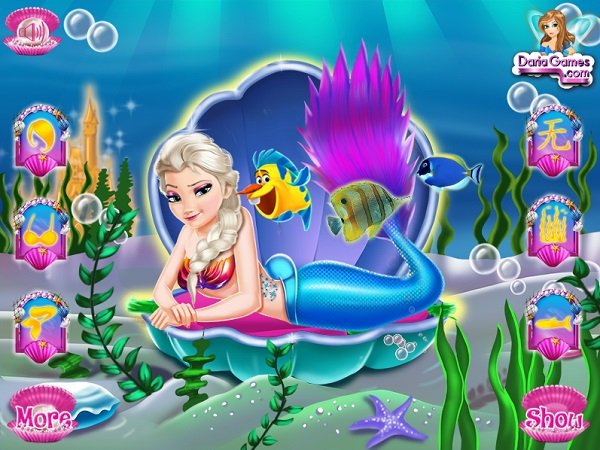 Chơi game Nàng tiên cá Elsa Choi game Nang tien ca Elsa