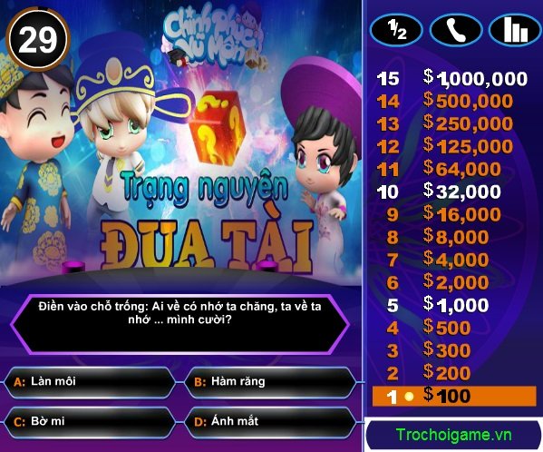 game Ai là trạng nguyên 1 game Ai la trang nguyen 1