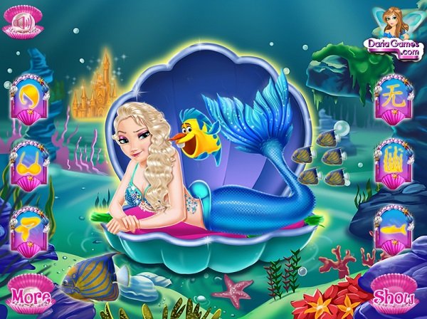 game Nàng tiên cá Elsa hình ảnh 2 game Nang tien ca Elsa hinh anh 2