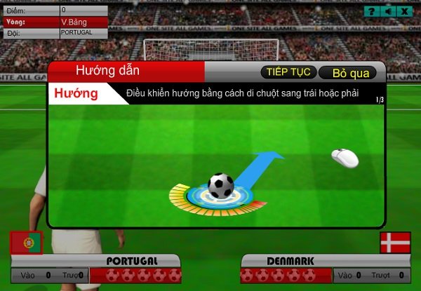 game Sút phạt hàng rào đẳng cấp game Sut phat hang rao dang cap