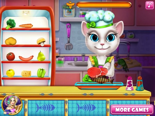 game talking Angela nấu ăn game talking Angela nau an