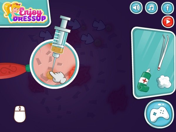 game Công chúa tóc mây Rapunzel khám da đầu game Cong chua toc may Rapunzel kham da dau
