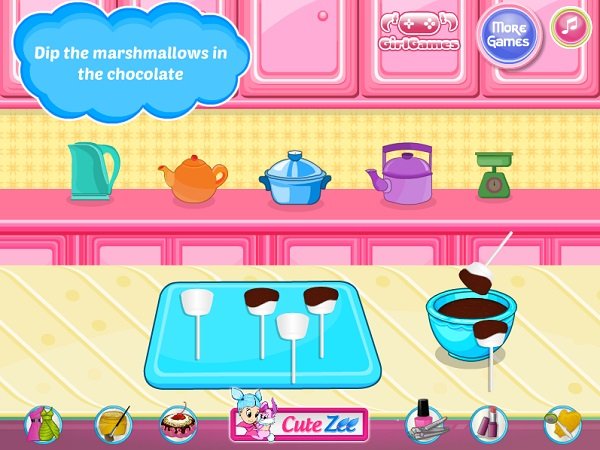 game tập Làm kẹo dẻo socola game tap Lam keo deo socola