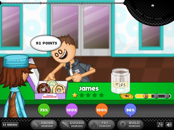 Game Tiệm bánh donut của papa Game Tiem banh donut cua papa