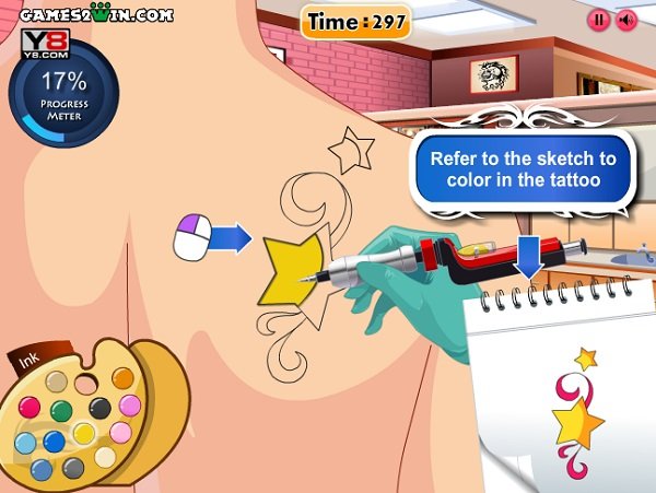 Chơi game Nghệ thuật xăm hình 2 Choi game Nghe thuat xam hinh 2