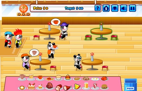 Chơi game Nhà hàng gấu trúc Choi game Nha hang gau truc