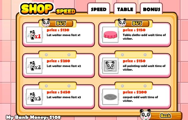 game Nhà hàng của gấu trúc game Nha hang cua gau truc