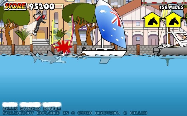 game Cá mập ăn thịt người ở trên bãi biển 2 game Ca map an thit nguoi o tren bai bien 2