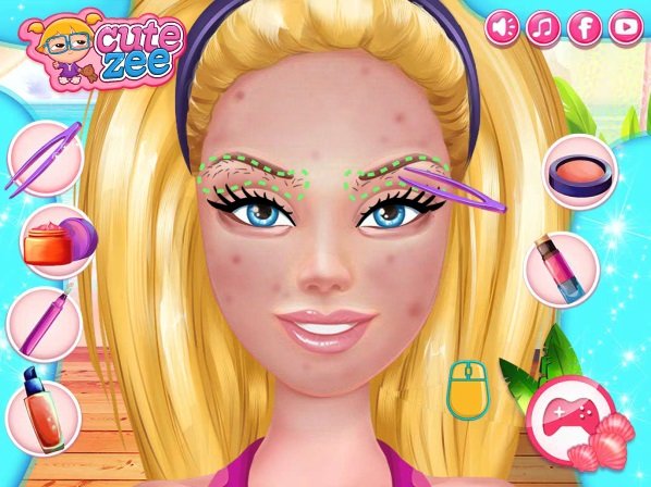 game Làm đẹp cho công chúa Barie game Lam dep cho cong chua Barbie