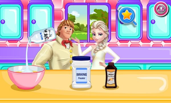 game Elsa làm kem cầu vồng nhiều màu sắc game Elsa lam kem cau vong nhieu mau sac
