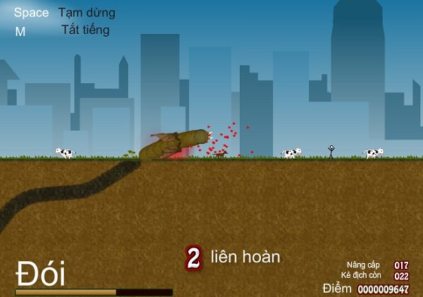 game Giun đất khổng lồ săn mồi game Giun dat khong lo san moi