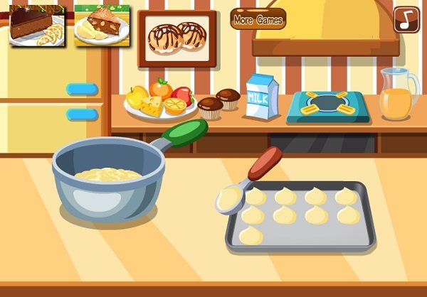 game Làm bánh su kem socola game Lam banh su kem socola
