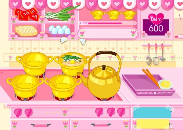 game Nấu mì tôm trứng chua cay ngon game Nau mi tom trung chua cay ngon