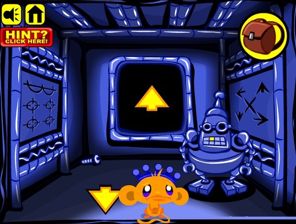 game Chú khỉ buồn mê cung giải cứu robot game Chu khi buon me cung giai cuu robot