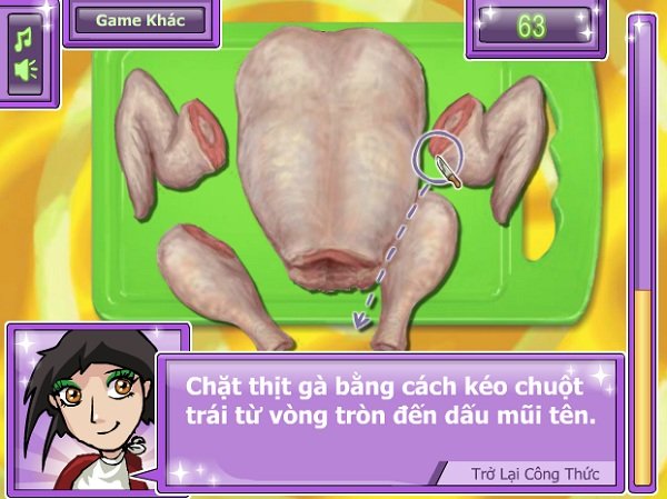 game Gà rán KFC và khoai tây chiên 24h game Ga ran KFC va khoai tay chien 24h
