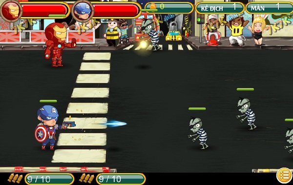 game Avengers vs Zombies 2 người chơi game Avengers vs Zombies 2 nguoi choi