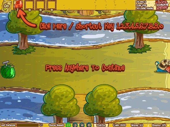 game Hoa quả phòng thủ 3 online game Hoa qua phong thu 3 online