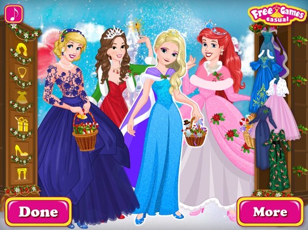 game Thời trang giáng sinh công chúa miễn phí game Thoi trang giang sinh cong chua mien phi