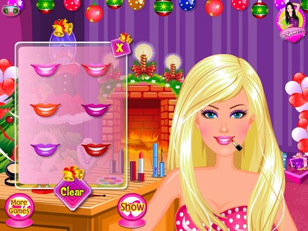 game Trang điểm giáng sinh hình ảnh 2 game Trang diem giang sinh hinh anh 2