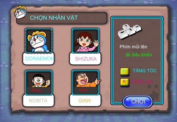 game Doremon đua xe oto địa hình game Doremon dua xe oto dia hinh