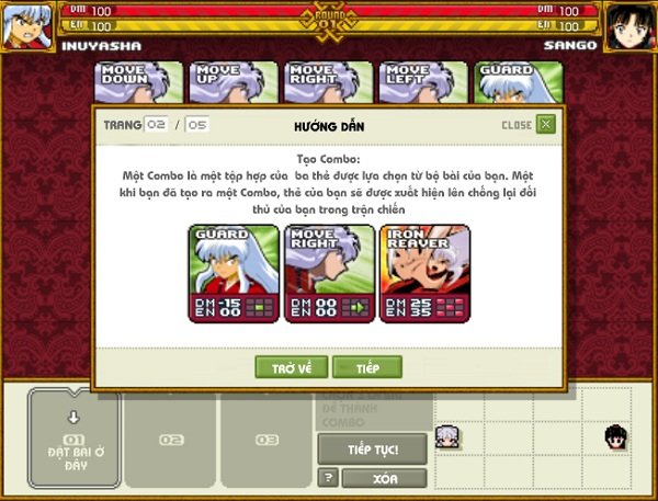 game Thần bài InuYasha demon tournament game Than bai InuYasha demon tournament