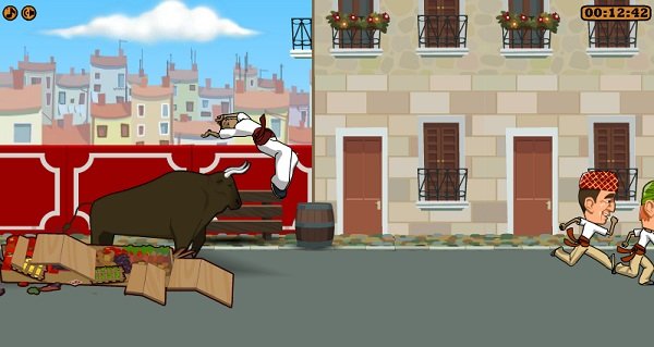 game Chạy đua với bò tót hình ảnh 2 game Chay dua voi bo tot hinh anh 2