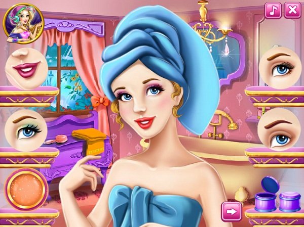 game Trang điểm công chúa lọ lem đi lễ hội dự tiệc game Trang diem cong chua lo lem di le hoi du tiec