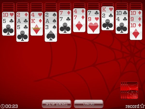 game Xếp bài nhện vàng game Xep bai nhen vang