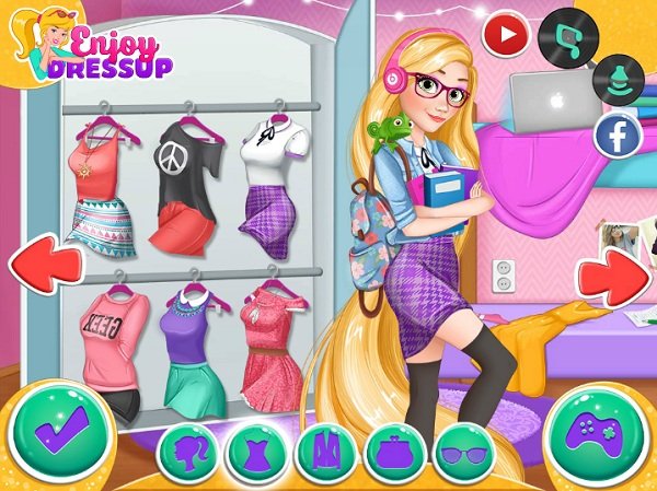 game Thời trang đến trường của công chúa game Thoi trang den truong cua cong chua