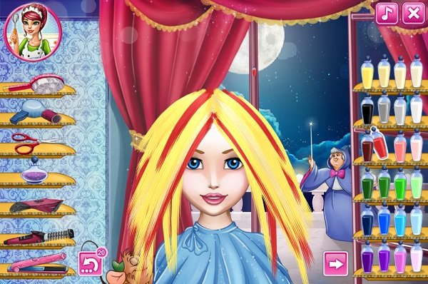 game Làm tóc cho công chúa tóc mây hình ảnh 1 game Lam toc cho cong chua lo lem hinh anh 1