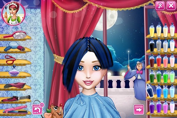 game Làm tóc cho công chúa tóc mây hình ảnh 2 game Lam toc cho cong chua lo lem hinh anh 2