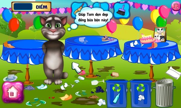 game Mèo Tom dọn dẹp hình ảnh 1 game Meo Tom don dep hinh anh 1