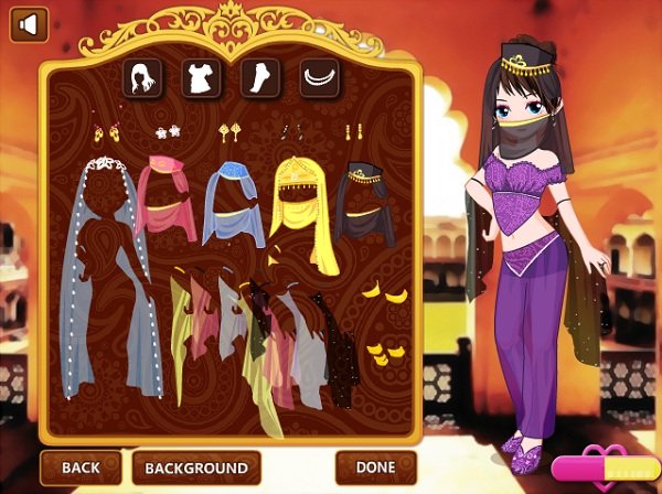 game Thời trang công chúa Ấn Độ hiện đại game Thoi trang cong chua An Do hien dai