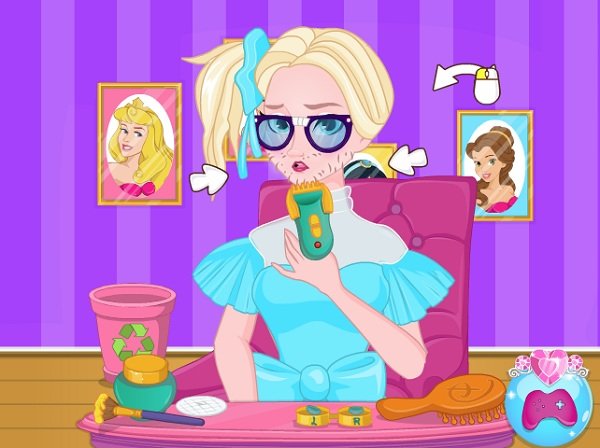 game Các nàng công chúa Disney xấu xí trong buổi thử vai game Cac nang cong chua Disney xau xi trong buoi thu vai