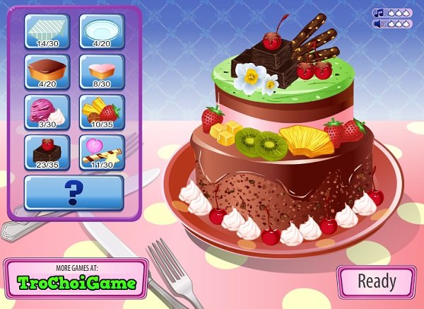 game Trang trí bánh kem sinh nhật 3 tầng game Trang tri banh kem sinh nhat 3 tang