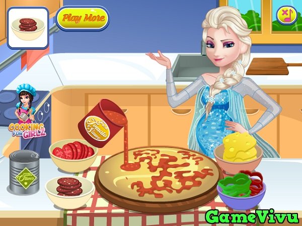 game Elsa làm bánh pizza hình ảnh 3 game Elsa lam banh pizza hinh anh 3