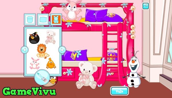 game Trang trí phòng ngủ cho công chúa hình ảnh 2 game Trang tri phong ngu cho cong chua hinh anh 2
