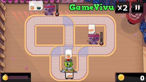 game Đầu bếp Kizi sushi train game Dau bep Kizi sushi train