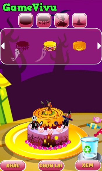 game Trang trí bánh Halloween hình ảnh 2 game Trang tri banh Halloween hinh anh 2