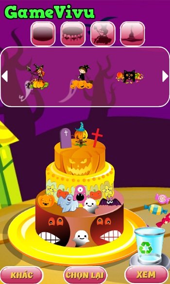 game Trang trí bánh Halloween hình ảnh 3 game Trang tri banh Halloween hinh anh 3